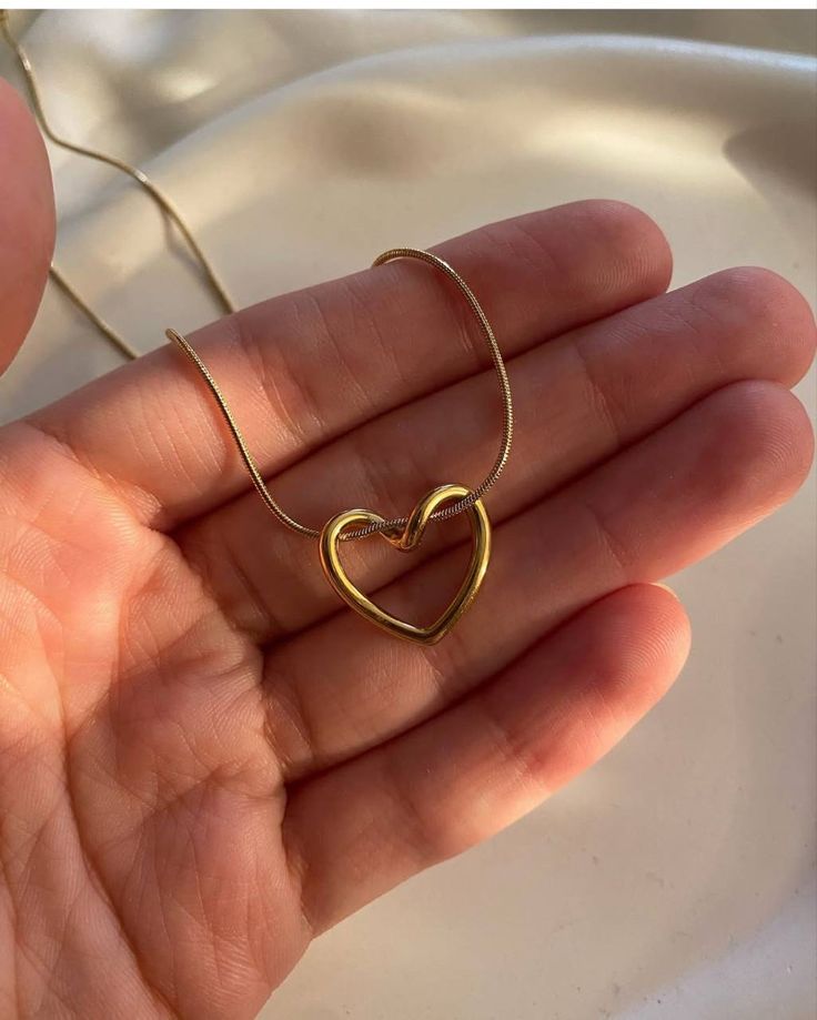 love pendant chain Golden