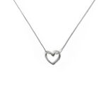 love pendant chain golden and silver