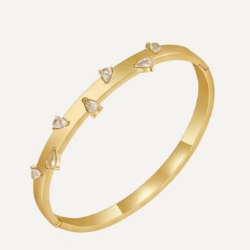 Luxury zircon edge handcuff