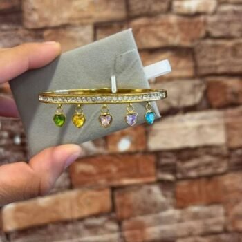 Multi heart charm trendy handcuff