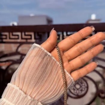woven chain tennis bracelet