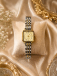 IEKE -two -tone square vintage Watch
