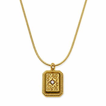 Crafted stone neckchain