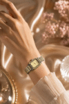 GUOU graceful Octagon two tone Watch